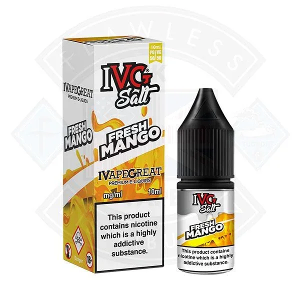 I VG Salt Fresh Mango 10mg 10ml TPD Compliant e-liquid