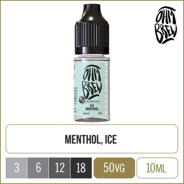 Ice Menthol Ohm Brew 50/50 E-Liquid 10ml