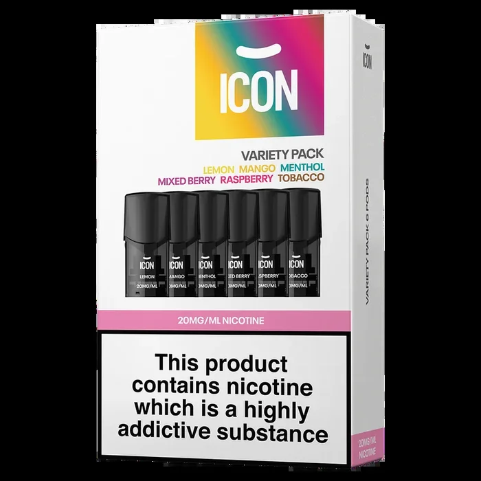 ICON Vape Variety Pack of Pods (Pack of 6)