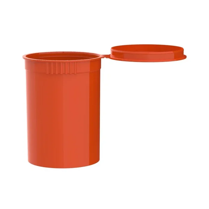 Intertech 30 Dram Pop Top Vial – 1/4 Oz – Orange – (9,792 Units per Pallet)