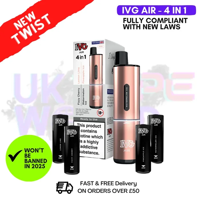 IVG Air 4 in 1 Pink Edition Prefilled Pod Kit