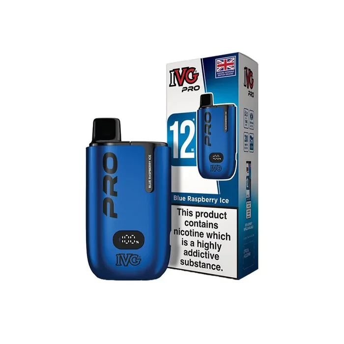 IVG Pro 12 Vape Kit 10mg Blue Raspberry Ice