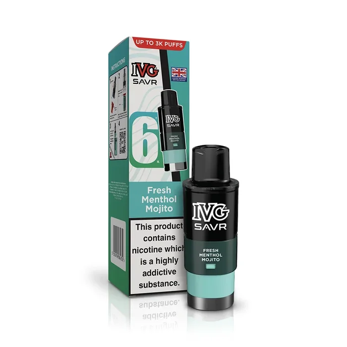 IVG SAVR 3000 Fresh Menthol Mojito Refill Pod