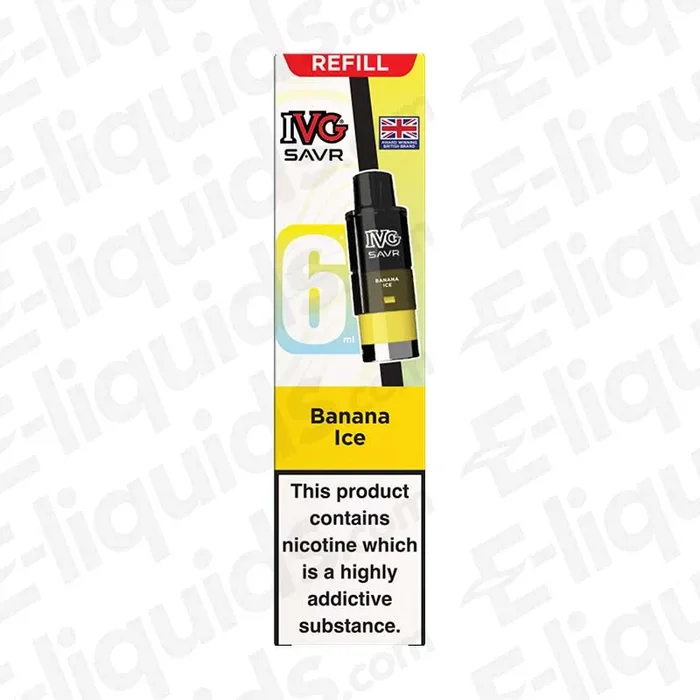 IVG SAVR Banana Ice Prefilled Pod