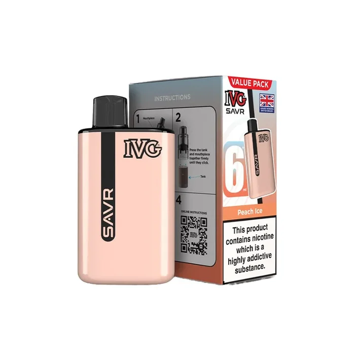 IVG SAVR Peach Ice Vape Starter Kit
