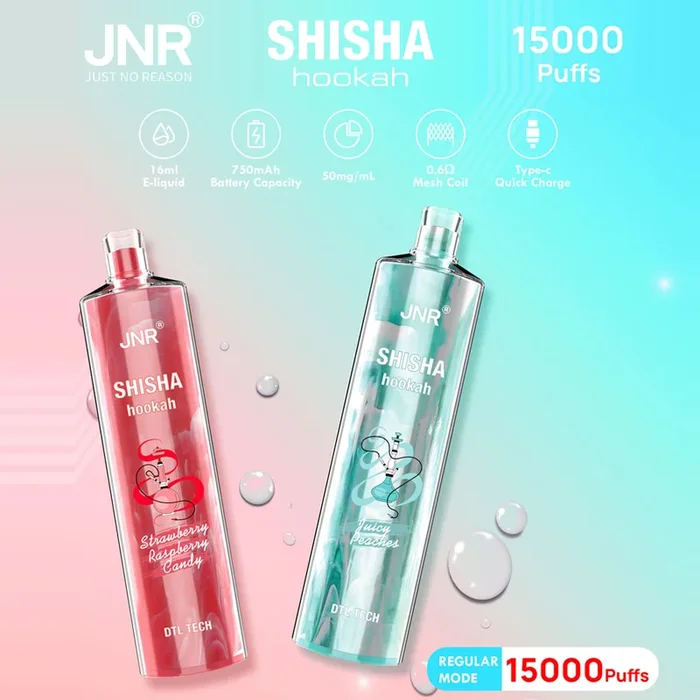 JNR Shisha Hookah 15K Disposable E-Hookah – 15000 Puffs