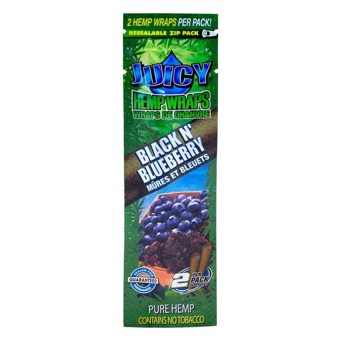 Juicy Jay Hemp Wraps – Black N Blueberry
