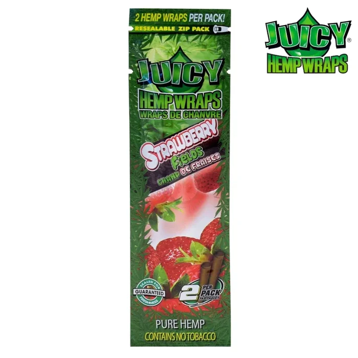 Juicy (Juicy Jays) Hemp Wraps – Strawberry Fields 2/pack