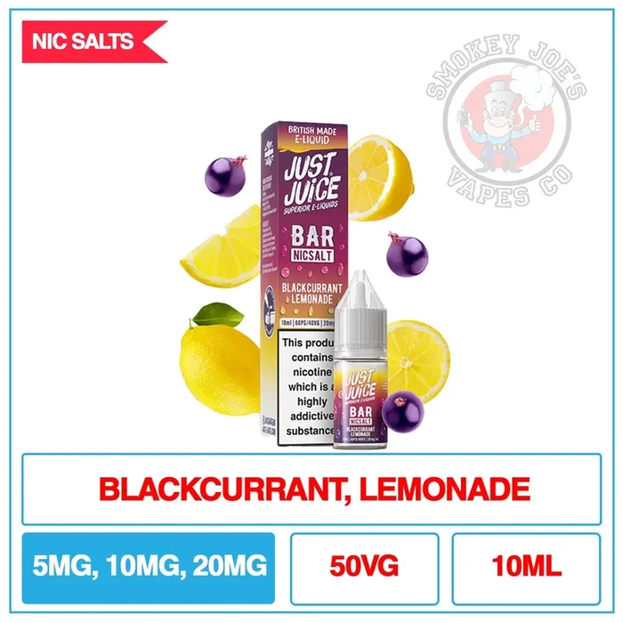 Just Juice – Bar Salt – Blackcurrant Lemonade