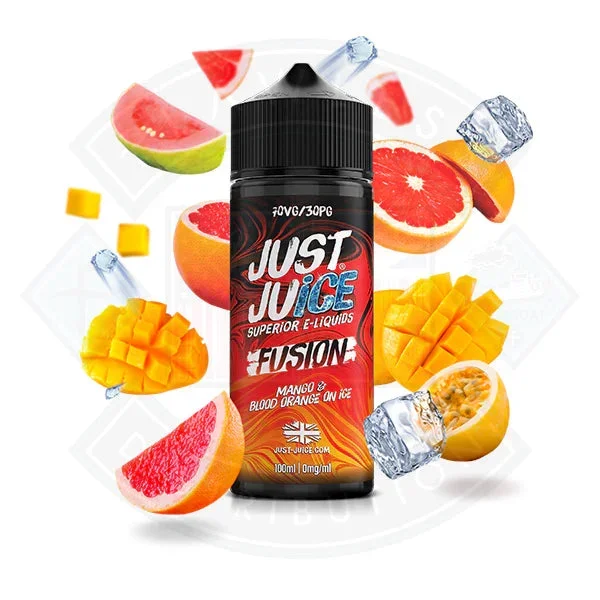 Just Juice Fusion – Mango & Blood Orange on Ice 100ml 0mg Shortfill e-liquid