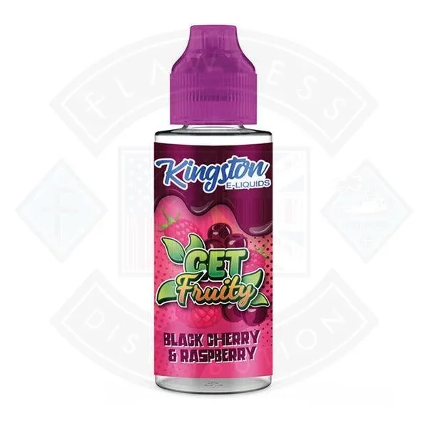 Kingston Get Fruity – Black Cherry Raspberry 70/30 0mg 100ml Shortfill