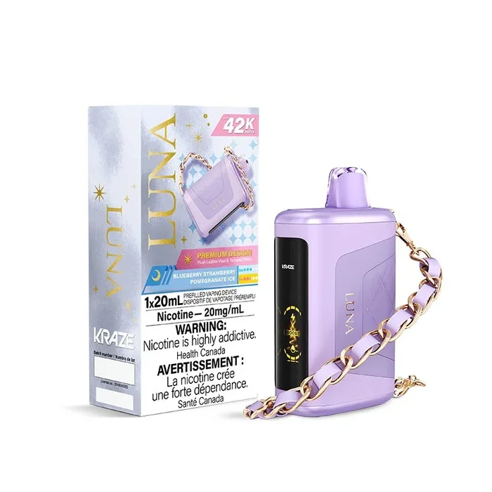 Kraze Luna Disposable – Blueberry Strawberry Pomegranate Ice