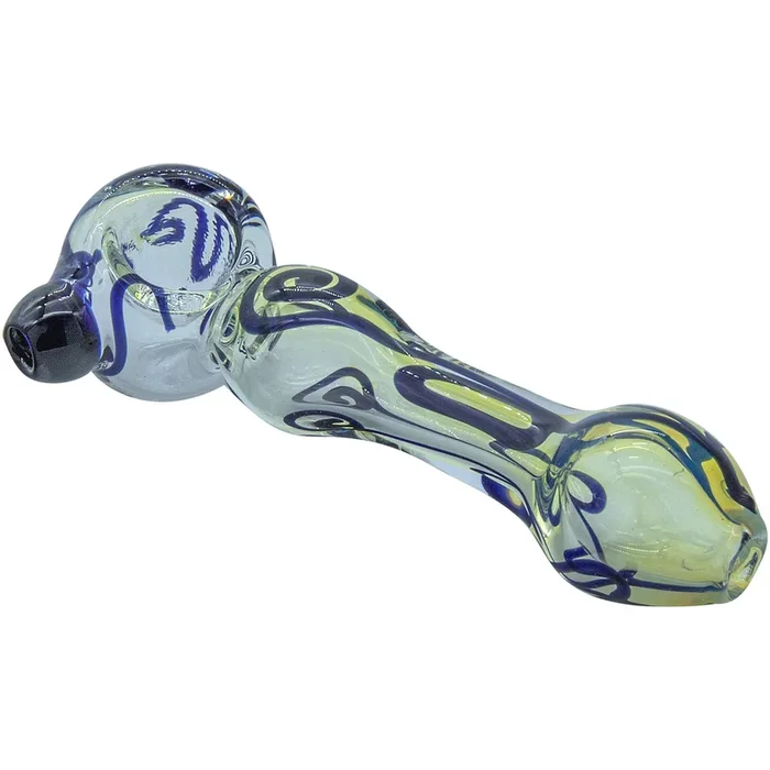 LA Pipes – Painted Warrior Spoon – Glass Pipe