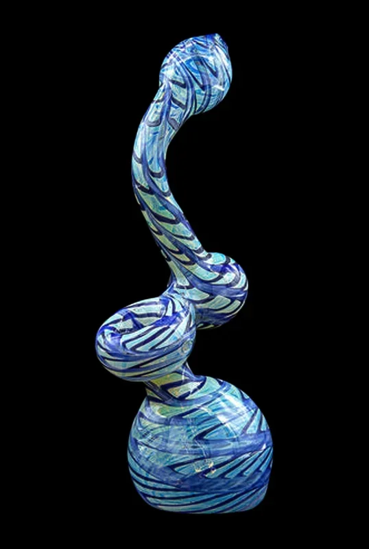 LA Pipes Color Raked Fumed Sherlock Bubbler Pipe