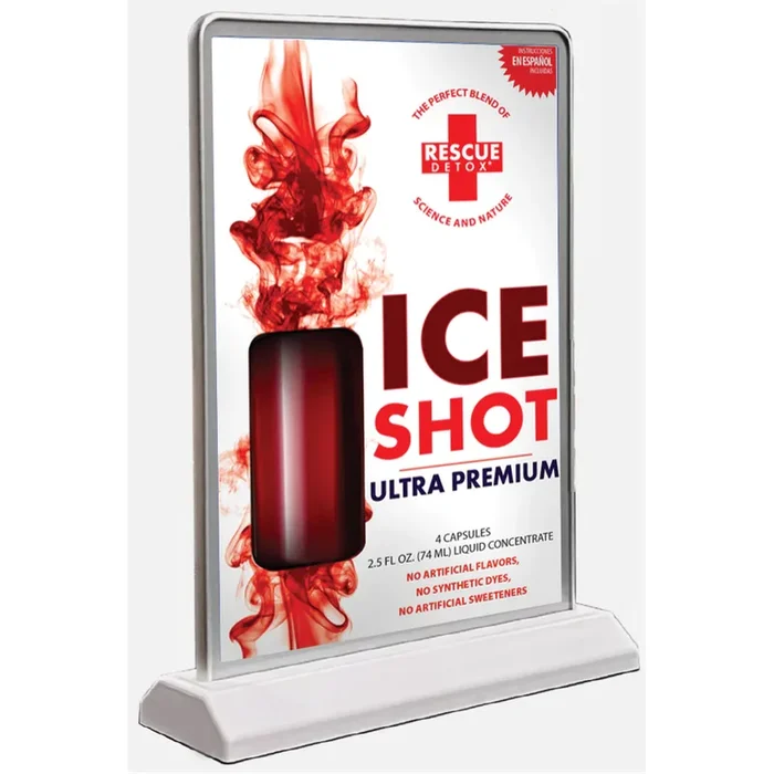 LED 6 1/4 ” x 9 1/2 ” Double Sided Rechargeable Table Top Display with Removable Printed Inserts