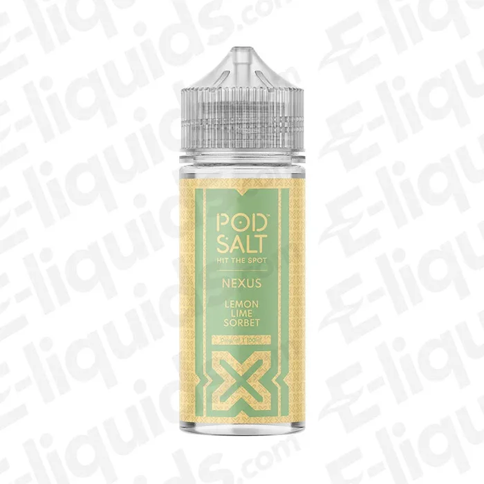 Lemon Lime Sorbet Shortfill Vape Juice by Pod Salt Nexus