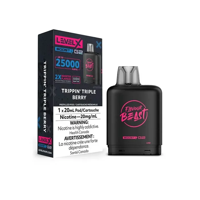 Level X Flavour Beast Boost G2 Pod – Trippin’ Triple Berry (MB)