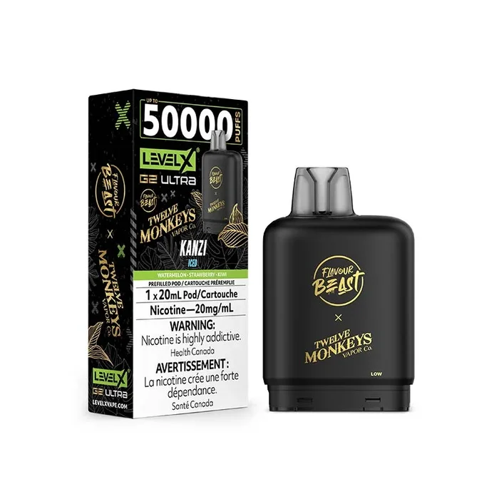 Level X G2 Ultra Pod – Flavour Beast X 12 Monkeys – Kanzi Iced