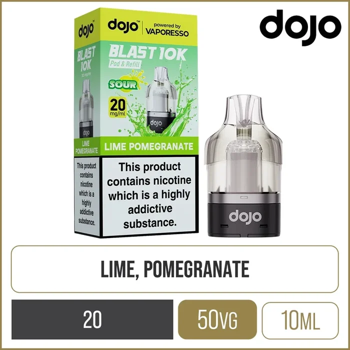 Lime Pomegranate DOJO Blast 10K Pod & Refill 10ml