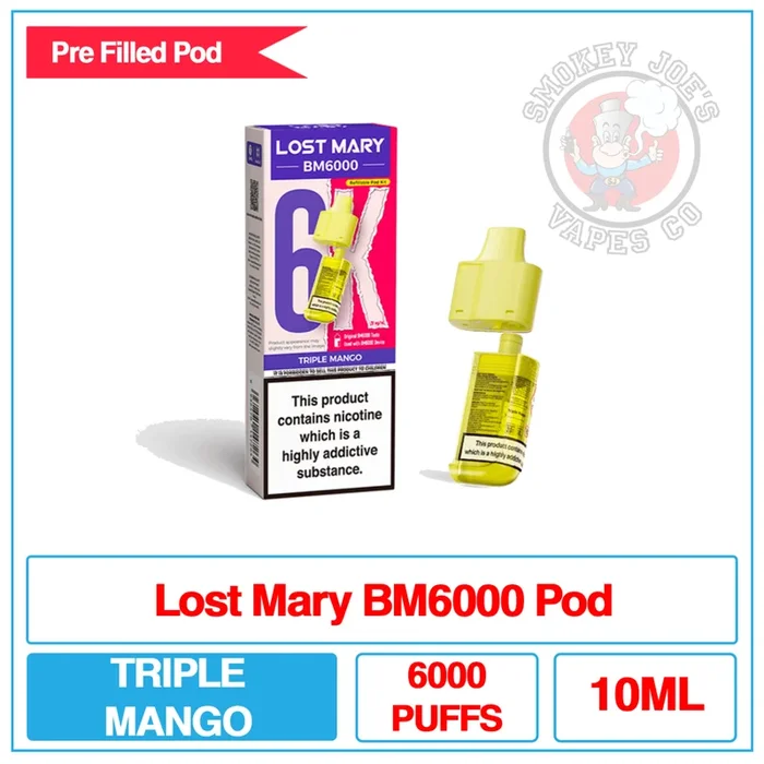 Lost Mary – BM6000 – Triple Mango – Pre Filled Pod