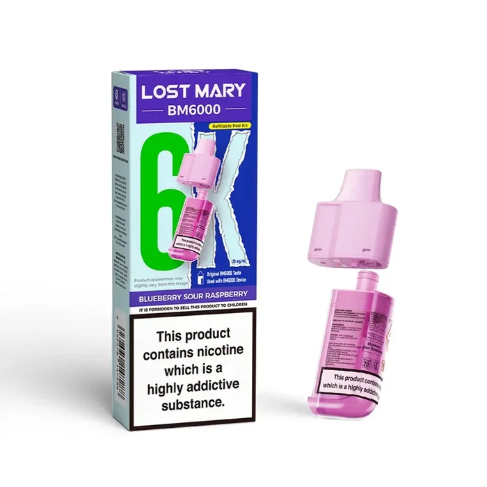 Lost Mary BM6000 Prefilled Pod Blueberry Sour Raspberry