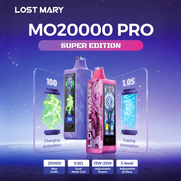 Lost Mary MO20K MO20000 Pro “SUPER EDITION ” Disposable Device – 20000 Puffs