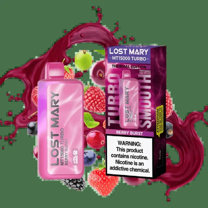 Lost Mary MT15000 Turbo Berry Burst – $15.99