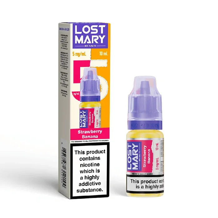 Lost Mary Nic Salt E-Liquid Strawberry Banana 10ml