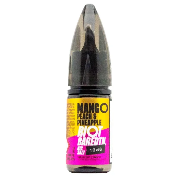 Mango Peach & Pineapple BAR EDTN 10ml Nic Salt By Riot Squad