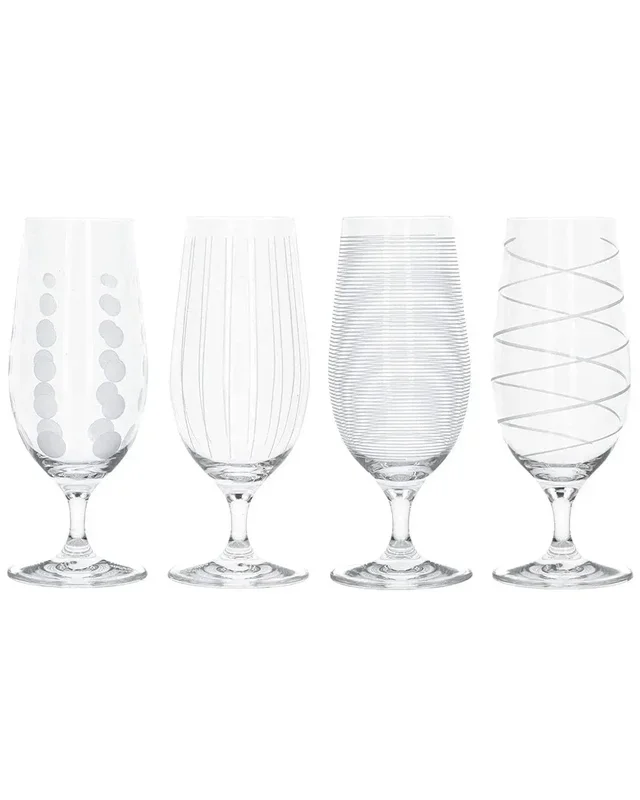 Mikasa Cheers Pack Of 4 Stemmed Pilsner Glasses