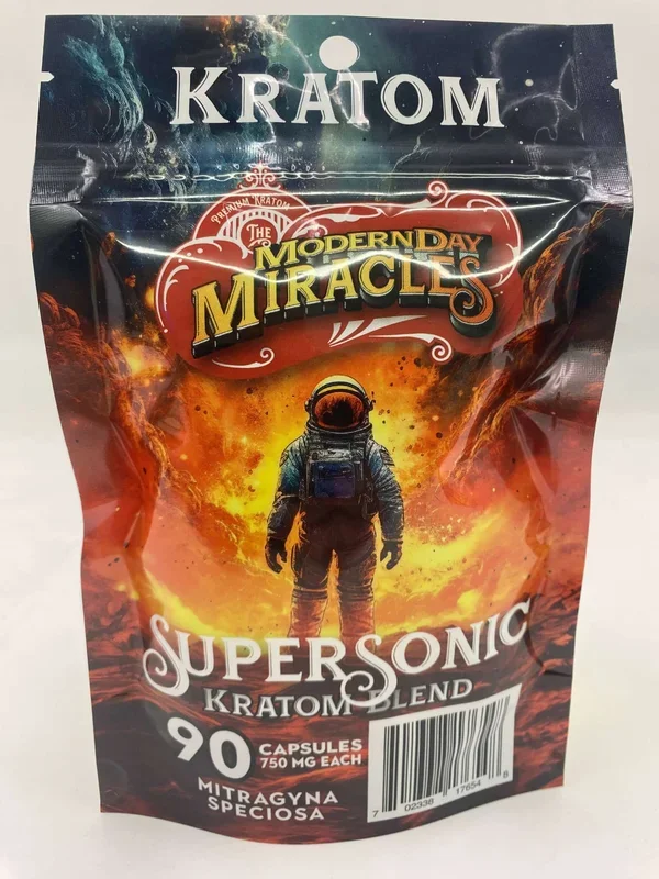 Modern Day Miracles Space Blends- Supersonic Red Kratom Borneo Blend 90ct Capsules