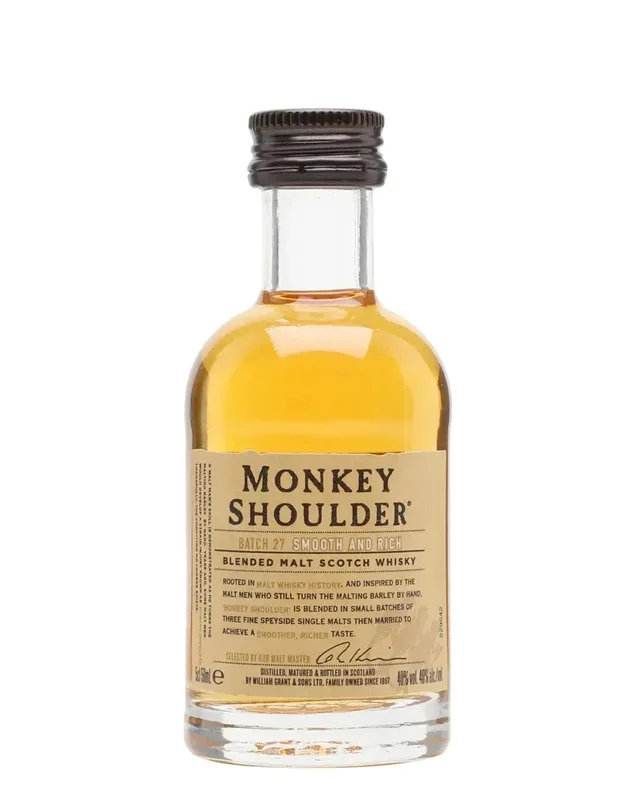 Monkey Shoulder Blended Malt Whisky Miniature, 5 cl
