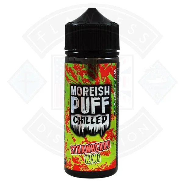 Moreish Puff Chilled Strawberry Kiwi 0mg 100ml Shortfill E-liquid