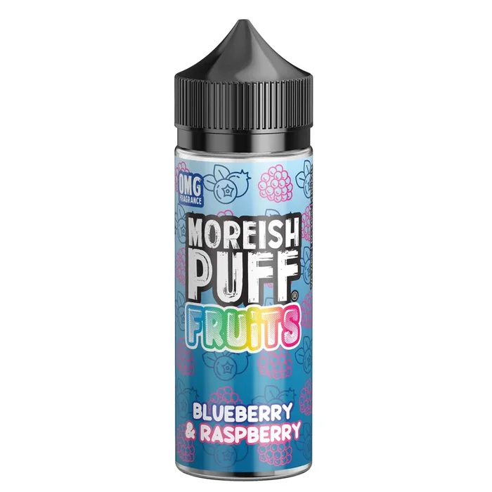 Moreish Puff Fruits Blueberry & Raspberry 0mg 100ml Shortfill E-Liquid