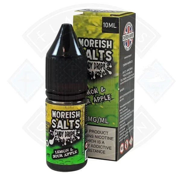Moreish Puff Nic Salt Candy Drops Lemon & Sour Apple 10ml