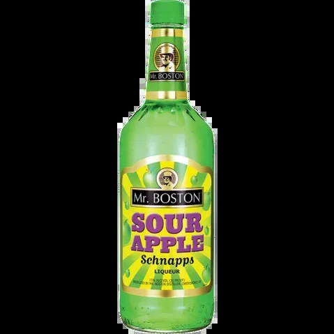 Mr Boston Sour Apple Schnapps
