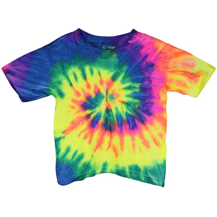 Neon Rainbow Tie-Dye Toddler T-Shirt