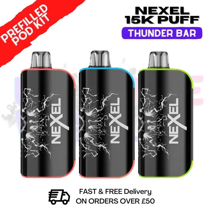 Nexel 15K Thunder Prefilled Pod Kit – Only £10.99