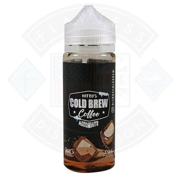 Nitro’s Cold Brew Coffee – Macciato 100ml 0mg shortfill e-liquid