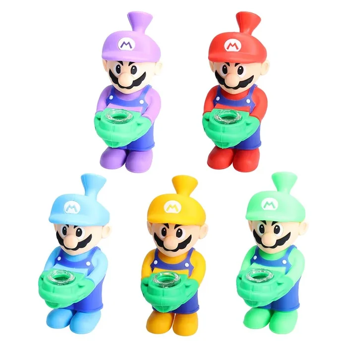 Non branded (Hand Pipe)(1-Pack) SHP19 6″ Silicone Character