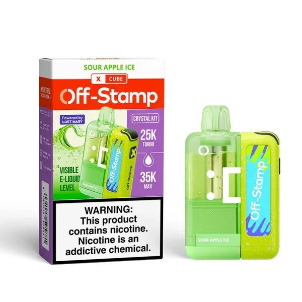 Off-Stamp X-Cube 35,000 Crystal Disposable Kit (Battery and Pod)