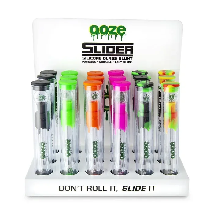 OOZE Slider Glass Blunt – (18 Count Display)
