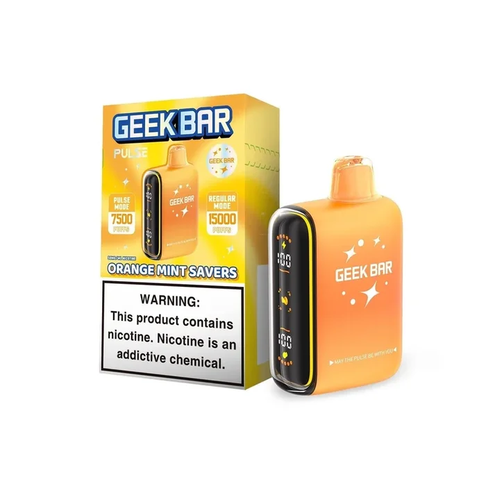 Orange Mint Savers Geek Bar Pulse Disposable Vape 15K