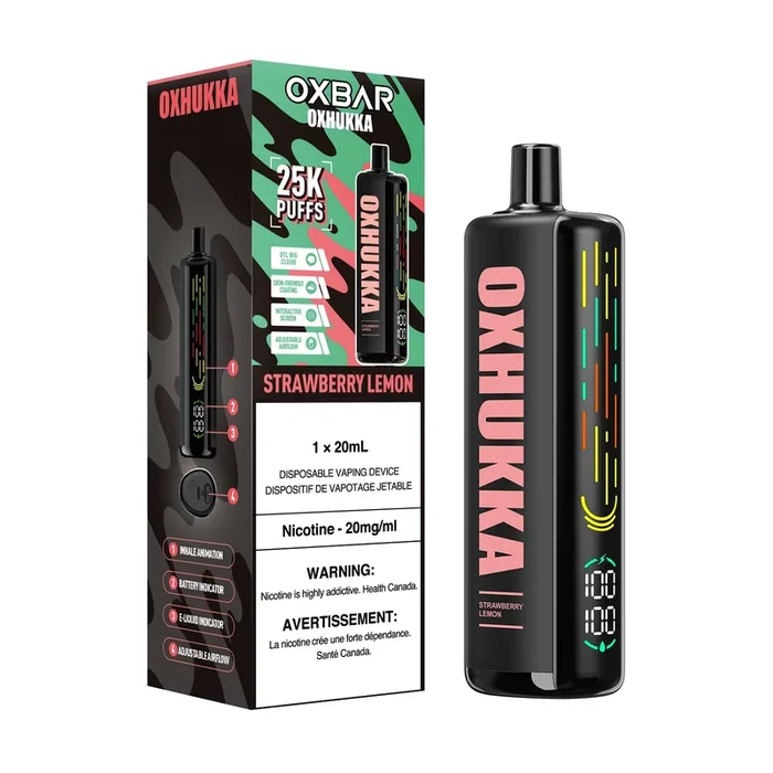 OXBAR OXHUKKA 25k Puffs Disposable Vape – Strawberry Lemon