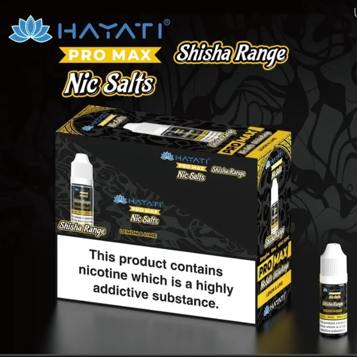 Peach ICE Hayati Shisha Nic Salt Box Of 10