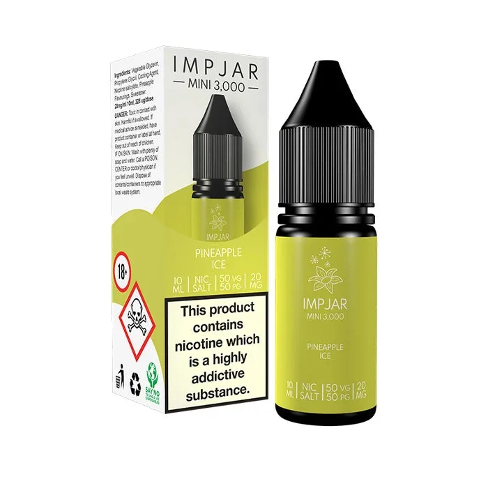 Pineapple Ice 10ml Nic Salt E-Liquid by Imp Jar