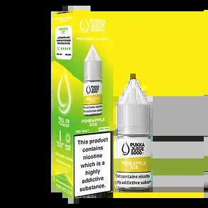 Pineapple Ice Pukka Juice 5000+ Nic Salt E-Liquid – 10ml, 10mg/20mg, Pack of 10