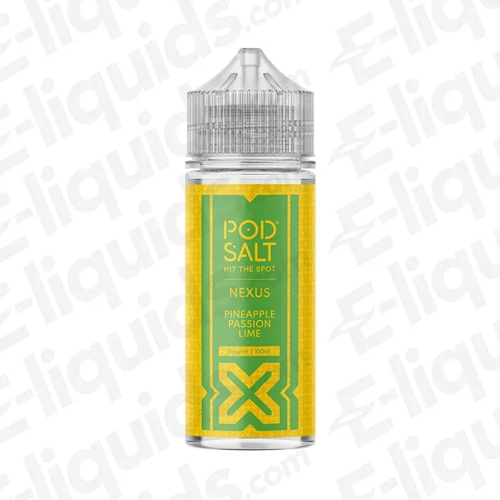 Pineapple Passion Lime Shortfill Vape Juice by Pod Salt Nexus