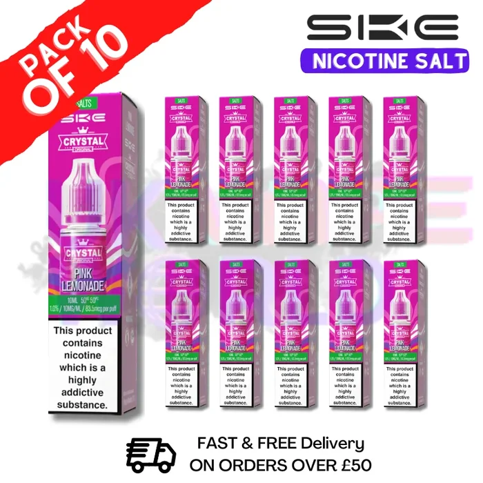 Pink Lemonade Crystal SKE Nic Salt Box / Pack Of 10