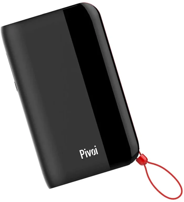 Pivoi 10000mAh Power Bank with Built in Lightning Cable